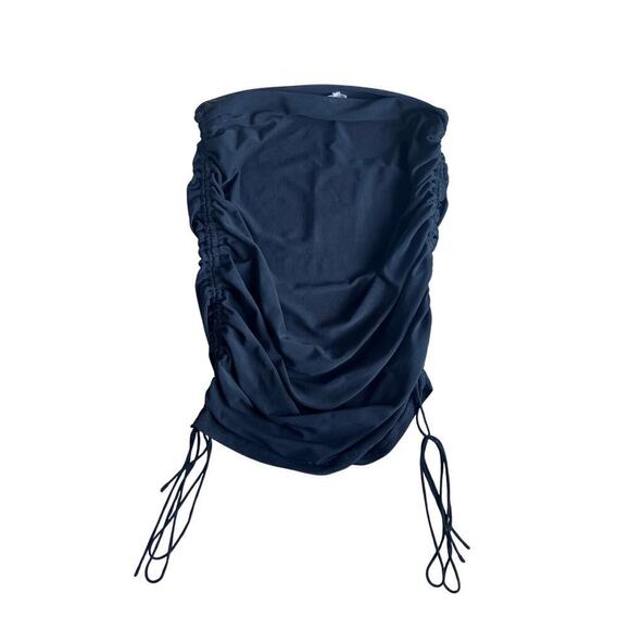 Meshki Dresses & Skirts - NWT - Meshki Lindsay Black Ruched Side Mesh Skirt Size M